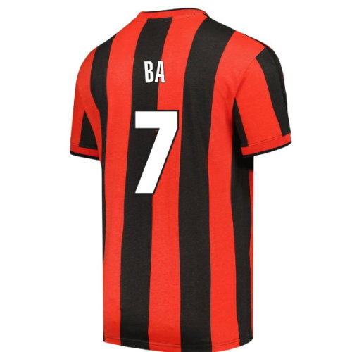 1998 AC Milan Archive T-shirt (Red-Black) (Ba 7)
