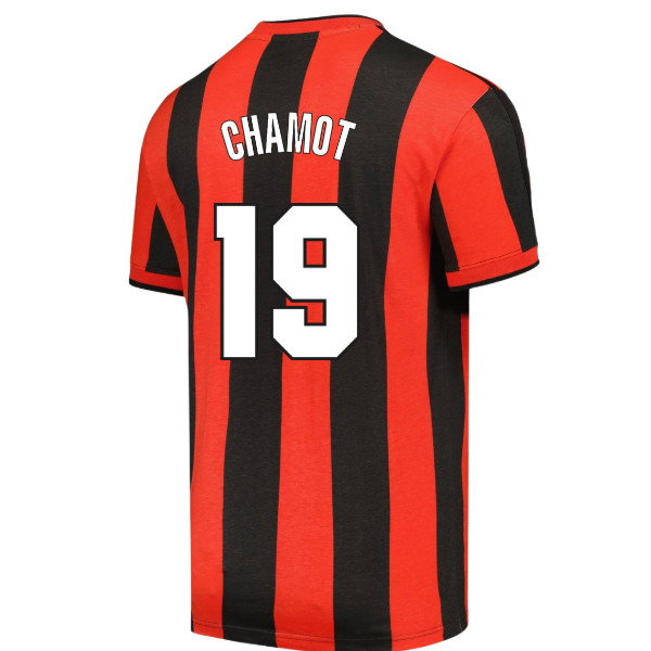 1998 AC Milan Archive T-shirt (Red-Black) (Chamot 19)