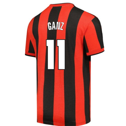 1998 AC Milan Archive T-shirt (Red-Black) (Ganz 11)