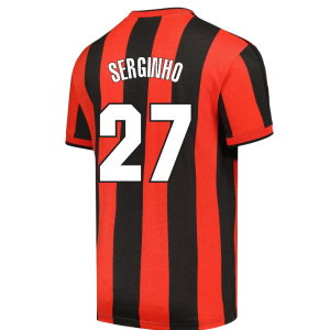 1998 AC Milan Archive T-shirt (Red-Black) (Serginho 27)