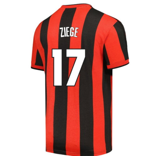 1998 AC Milan Archive T-shirt (Red-Black) (Ziege 17)