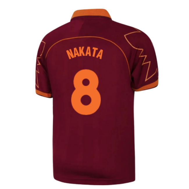 1999-2000 Roma Home Retro Football Shirt (Nakata 8)