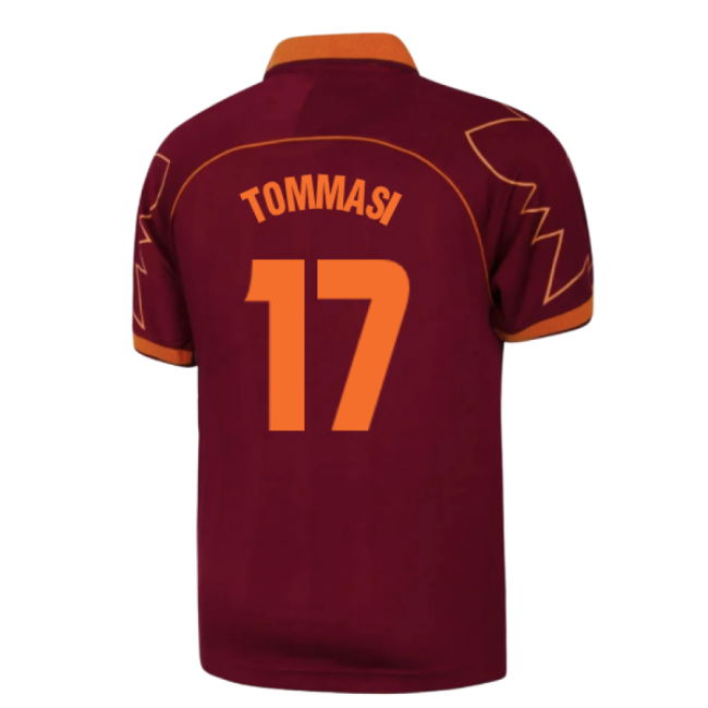 1999-2000 Roma Home Retro Football Shirt (Tommasi 17)