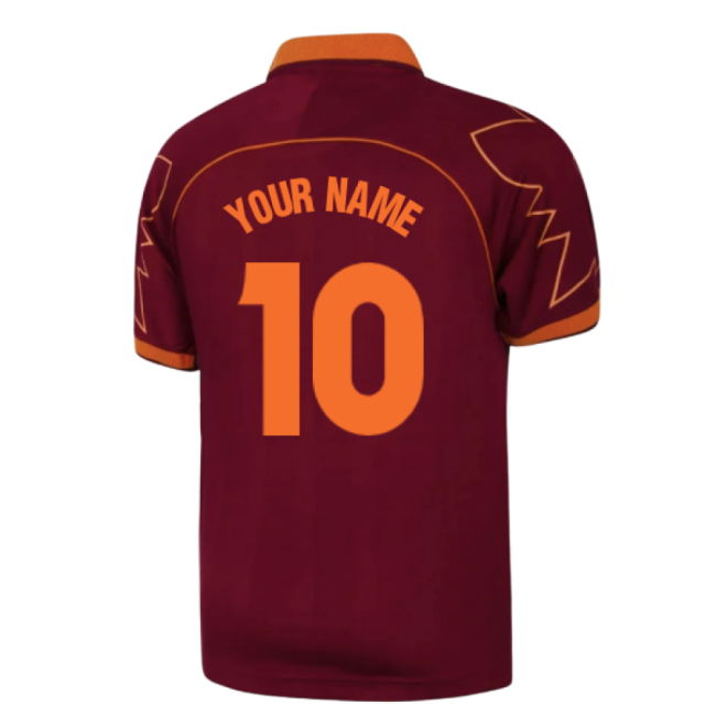 1999-2000 Roma Home Retro Football Shirt (Your Name)
