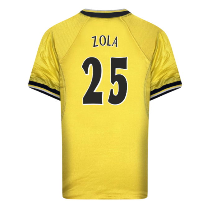 1999 Chelsea Third Retro Football Shirt (Zola 25)