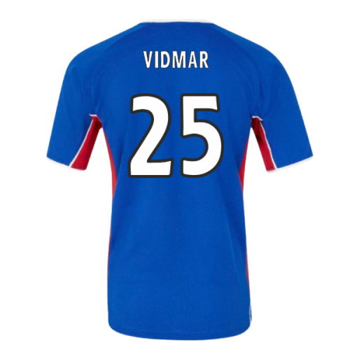 2001-2002 Rangers Retro Home Shirt (Vidmar 25)