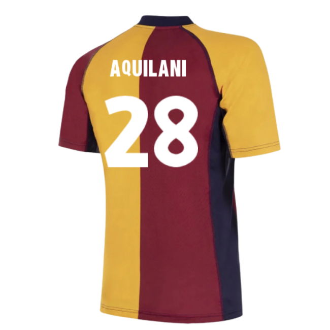 2001-2002 Roma European Retro Football Shirt (Aquilani 28)