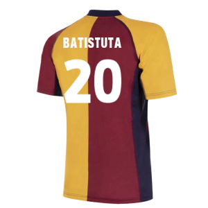 2001-2002 Roma European Retro Football Shirt (Batistuta 20)