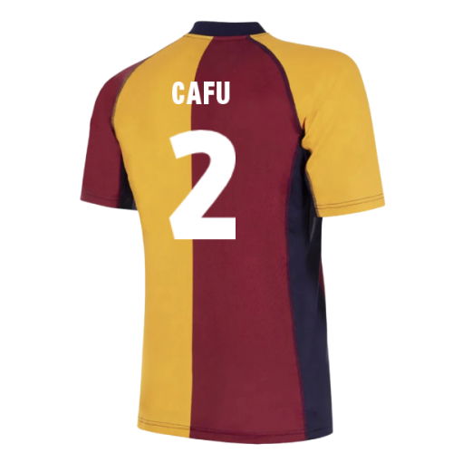 2001-2002 Roma European Retro Football Shirt (Cafu 2)