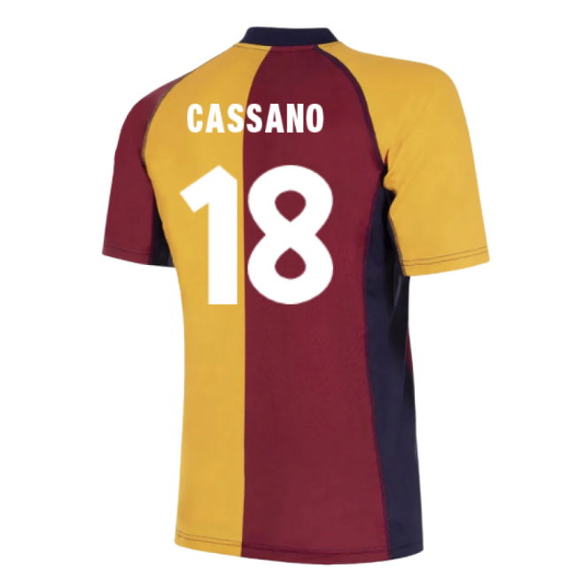 2001-2002 Roma European Retro Football Shirt (Cassano 18)