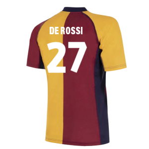 2001-2002 Roma European Retro Football Shirt (De Rossi 27)