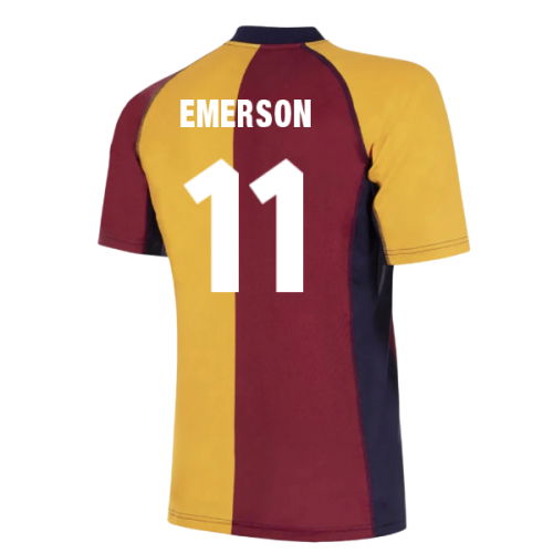 2001-2002 Roma European Retro Football Shirt (Emerson 11)