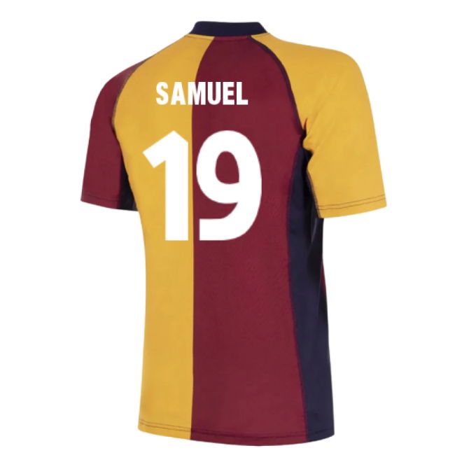 2001-2002 Roma European Retro Football Shirt (Samuel 19)