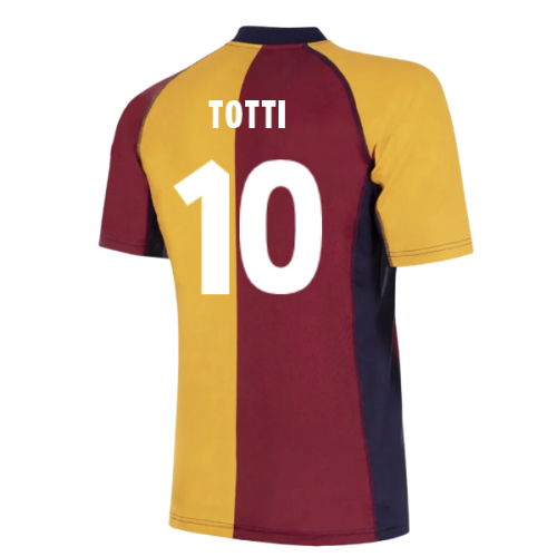 2001-2002 Roma European Retro Football Shirt (Totti 10)