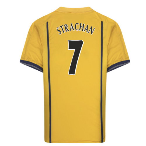 2001 Leeds United Away Retro Shirt (STRACHAN 7)