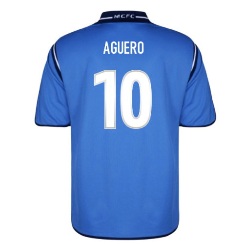 2001 Manchester City Home Retro Shirt (Aguero 10)