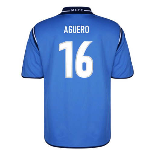 2001 Manchester City Home Retro Shirt (Aguero 16)