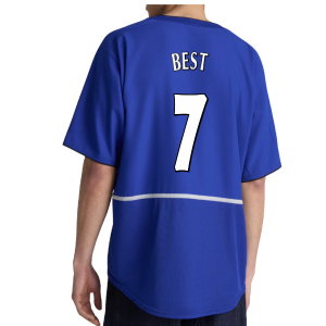 2002-2003 Manchester United Third Retro Shirt (Blue) (Best 7)