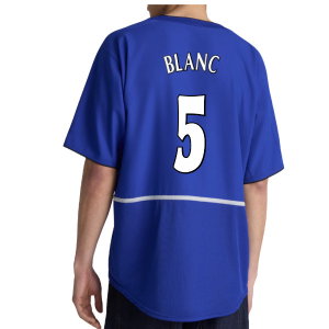 2002-2003 Manchester United Third Retro Shirt (Blue) (Blanc 5)
