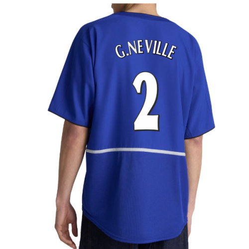 2002-2003 Manchester United Third Retro Shirt (Blue) (G.Neville 2)