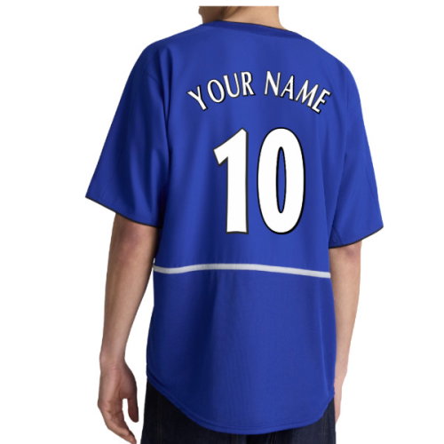 2002-2003 Manchester United Third Retro Shirt (Blue) (Your Name)