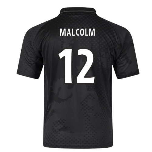 2002-2003 Rangers Retro Home Blackout Shirt (Malcolm 12)