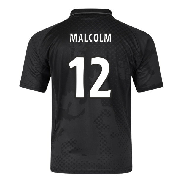 2002-2003 Rangers Retro Home Blackout Shirt (Malcolm 12)