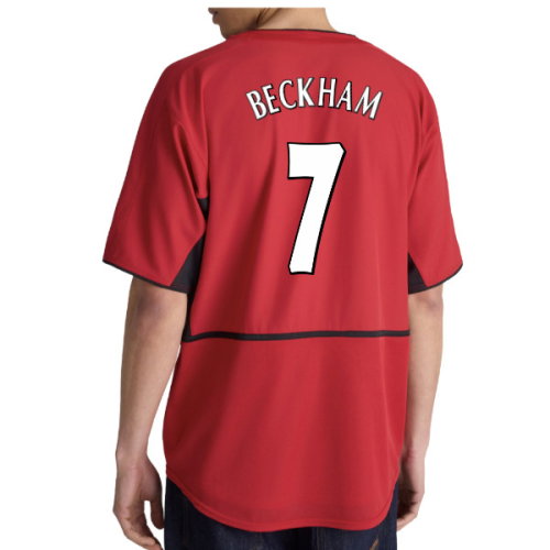 2002-2004 Manchester United Home Retro Shirt (Beckham 7)