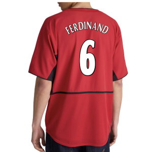 2002-2004 Manchester United Home Retro Shirt (Ferdinand 6)