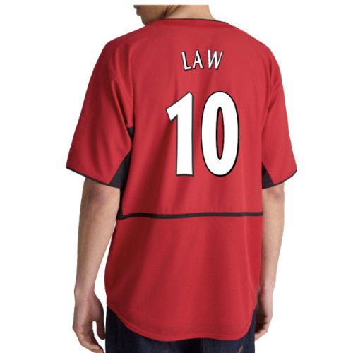 2002-2004 Manchester United Home Retro Shirt (Law 10)