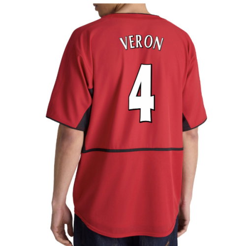 2002-2004 Manchester United Home Retro Shirt (Veron 4)