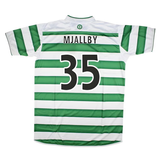 2003-2004 Celtic Retro Home Shirt (Mjallby 35)