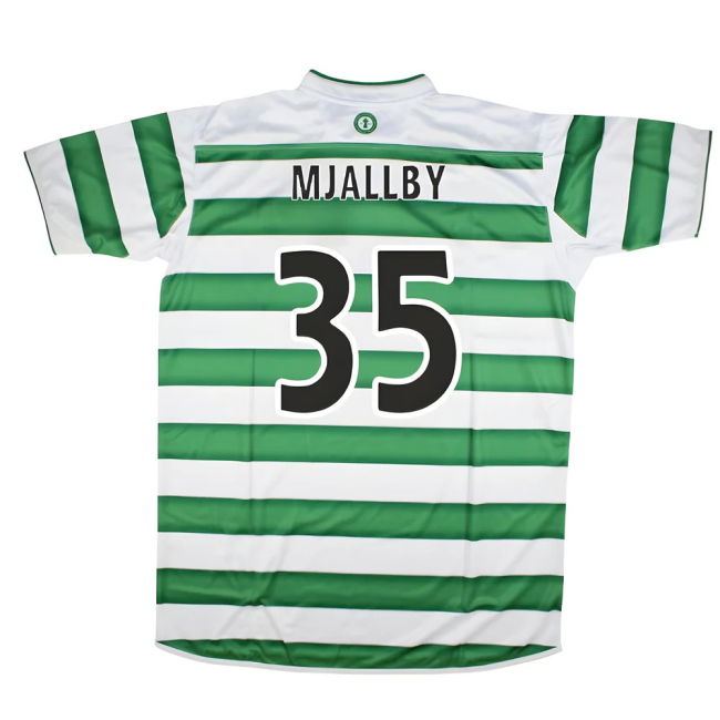 2003-2004 Celtic Retro Home Shirt (Mjallby 35)