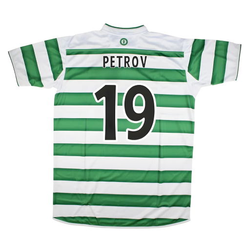 2003-2004 Celtic Retro Home Shirt (Petrov 19)