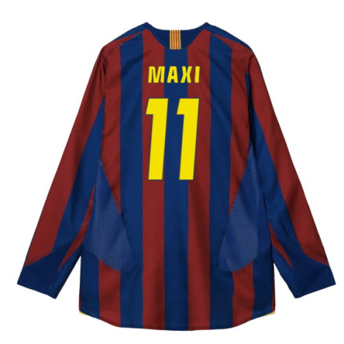 2005-2006 Barcelona T90 Reissue LS Home Shirt (Maxi 11)