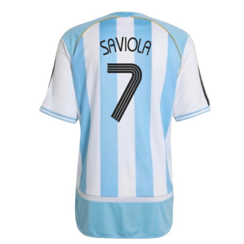 2006 Argentina adidas Reissue Home Shirt (Saviola 7)