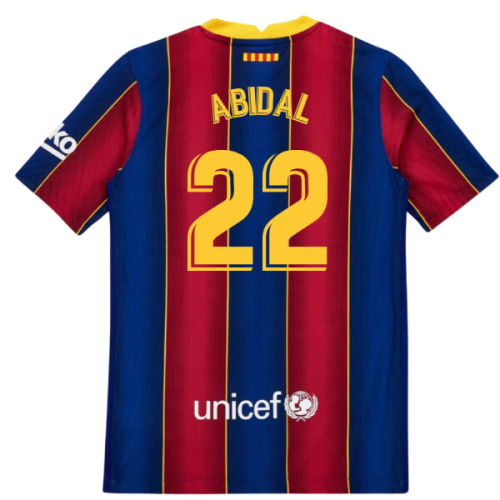 2020-2021 Barcelona Vapor Match Home Shirt (Kids) (ABIDAL 22)