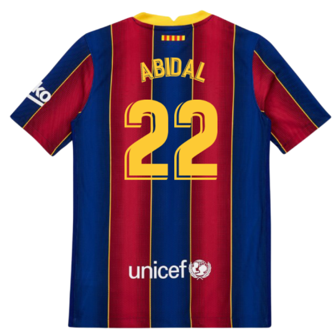 2020-2021 Barcelona Vapor Match Home Shirt (Kids) (ABIDAL 22)