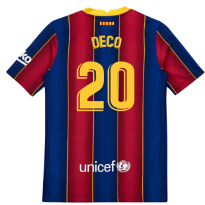 2020-2021 Barcelona Vapor Match Home Shirt (Kids) (DECO 20)