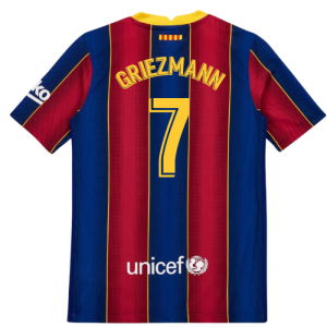 2020-2021 Barcelona Vapor Match Home Shirt (Kids) (GRIEZMANN 7)