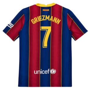 2020-2021 Barcelona Vapor Match Home Shirt (Kids) (GRIEZMANN 7)