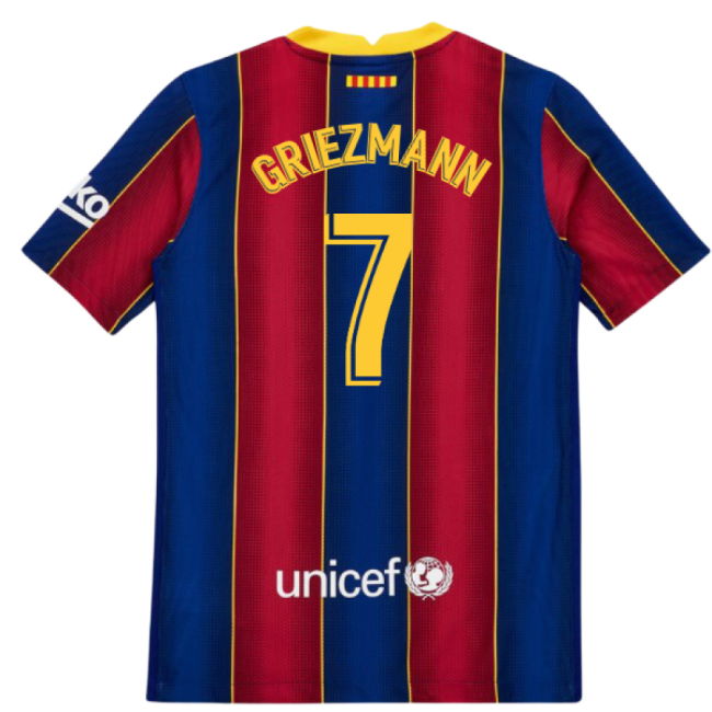 2020-2021 Barcelona Vapor Match Home Shirt (Kids) (GRIEZMANN 7)
