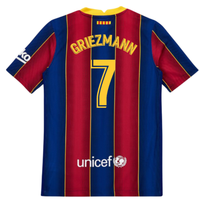 2020-2021 Barcelona Vapor Match Home Shirt (Kids) (GRIEZMANN 7)