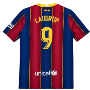 2020-2021 Barcelona Vapor Match Home Shirt (Kids) (LAUDRUP 9)