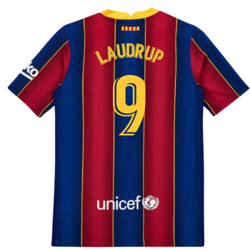 2020-2021 Barcelona Vapor Match Home Shirt (Kids) (LAUDRUP 9)