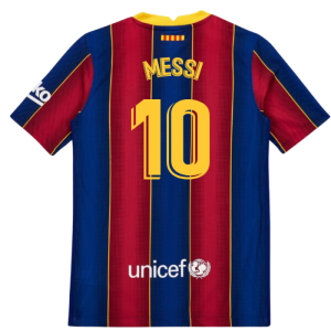 2020-2021 Barcelona Vapor Match Home Shirt (Kids) (MESSI 10)
