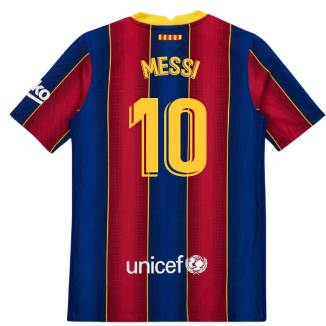 2020-2021 Barcelona Vapor Match Home Shirt (Kids) (MESSI 10)
