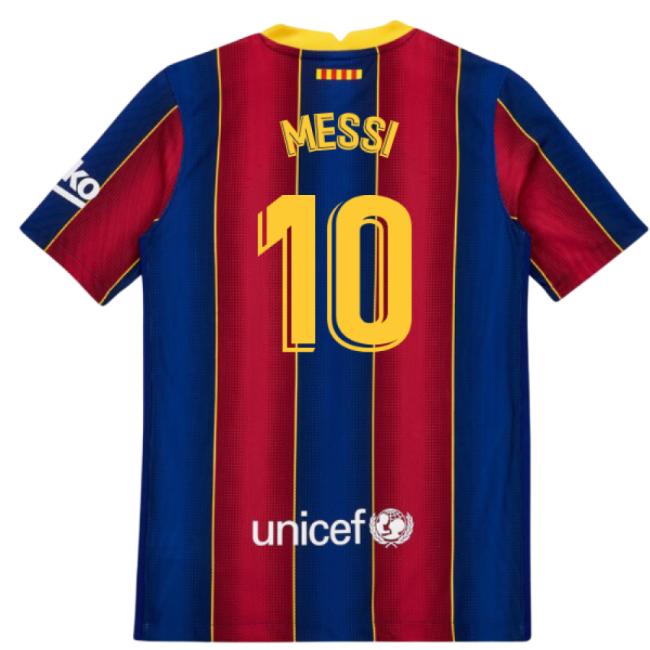 2020-2021 Barcelona Vapor Match Home Shirt (Kids) (MESSI 10)
