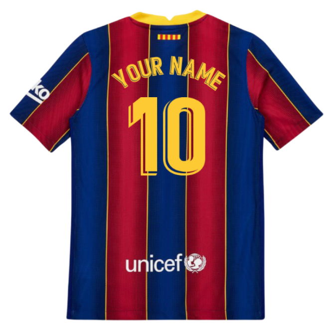 2020-2021 Barcelona Vapor Match Home Shirt (Kids) (Your Name)
