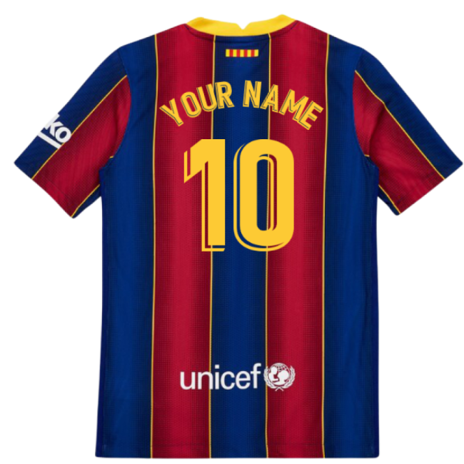 2020-2021 Barcelona Vapor Match Home Shirt (Kids) (Your Name)